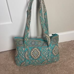 Vera Bradley Hand Bag Purse Med Tote Teal